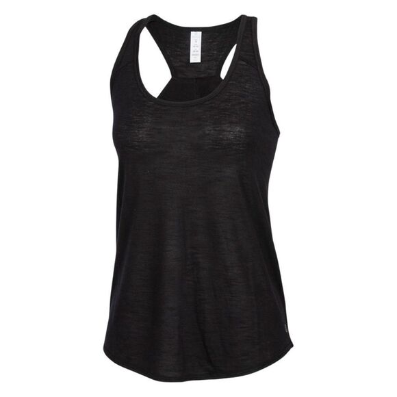 Marika Megan Yoga Pleated Back Tank Black Size Large NWT - Picture 3 of 16